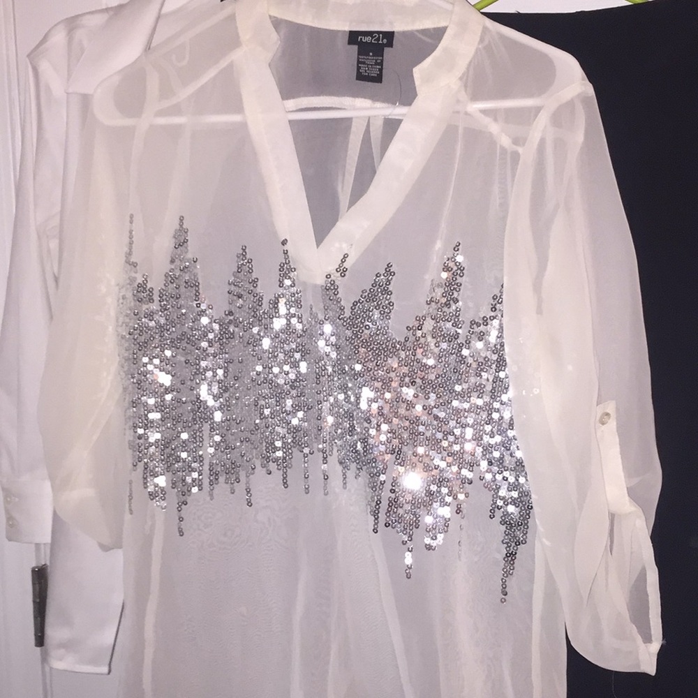 See through Rue 21 bling top